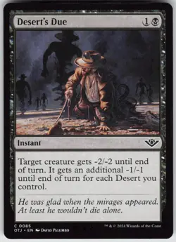 MTG Desert's Due 85 Outlaws of Thunder Junction C Normal NM - Image 1