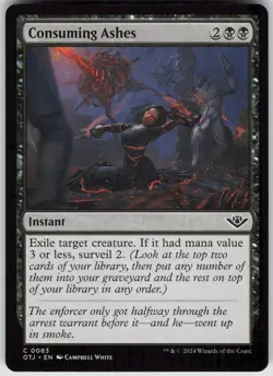 MTG Consuming Ashes 83 Outlaws of Thunder Junction C Normal NM - Image 1