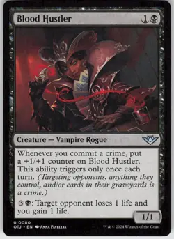 MTG Blood Hustler 80 Outlaws of Thunder Junction U Normal NM - Image 1