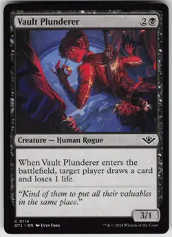 MTG Vault Plunderer 114 Outlaws of Thunder Junction C Normal NM - Image 1