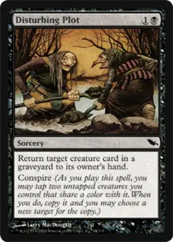 Disturbing Plot - Medium Play MTG Shadowmoor - Image 1