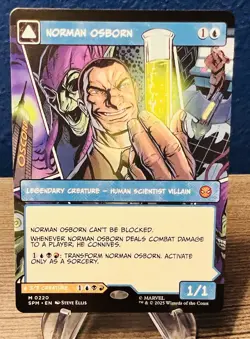 MTG Marvel Spider-Man - Norman Osborn Green GoblIn SPM M0220 Borderless - NM - Image 2