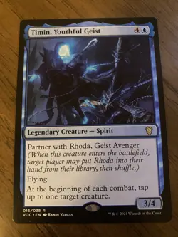 x1 Timin, Youthful Geist R MTG Commander Innistrad: Crimson Vow M/NM, English - Image 1