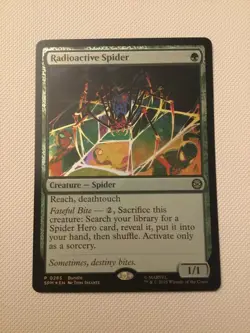 Radioactive Spider Marvel's Spider-Man Promo Foil Mtg Free Shipping - Image 1