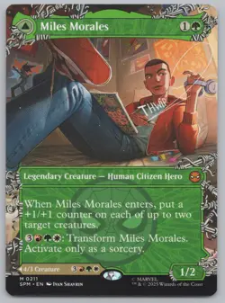 MTG - Miles Morales (0211) (Borderless) - Marvel's Spider-Man (SPM) -F658 - Image 1