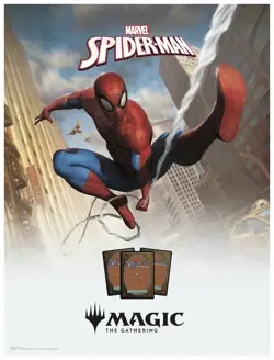 MTG Spider Man Magic The Gathering Spiderman 18 x 24 FOIL Promo Store Poster - Image 1