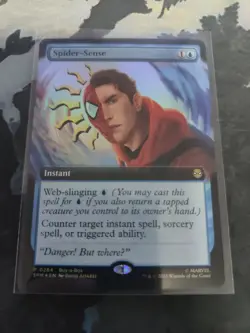 Crimp Error MTG Magic Spider-Sense 0284 Buy-a-Box Foil Promo - Image 1