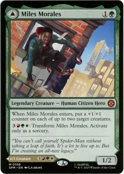 Miles Morales - 0108 - Marvel's Spider-Man MTG - NM/M Ships Now - Image 1