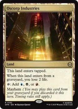 NM Oscorp Industries, MTG, Marvel's Spider-Man, Magic the Gathering, 182 - Image 1