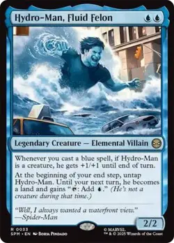 NM Hydro-Man, Fluid Felon, MTG, Marvel's Spider-Man, Magic the Gathering, 33 - Image 1