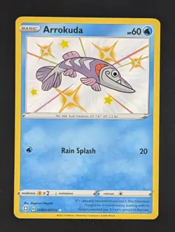 Arrokuda SV031/SV122 Shiny Holo Rare Pokemon TCG Shining Fates: Shiny Vault NM - Image 1