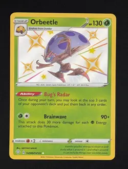 Orbeetle SV009/SV122 Shiny Holo Rare Pokemon TCG Shining Fates: Shiny Vault NM - Image 1