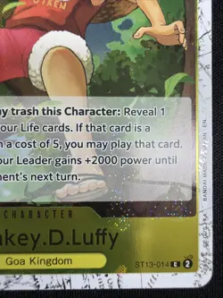 Monkey.D.Luffy Pirate Foil ST13-014 PRB-02 The Best One Piece - Image 4