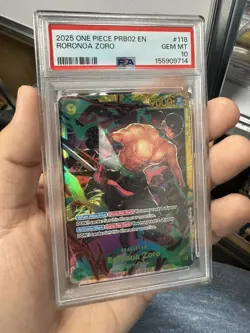 One Piece PRB02 Roronoa Zoro SEC OP06-118 PSA 10 GEM MINT SWORDSMEN - Image 1