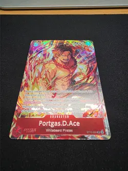 Portgas D. Ace SR Parallel Alt Art ST15-005 Illustration Vol 5 Promo One Piece - Image 3