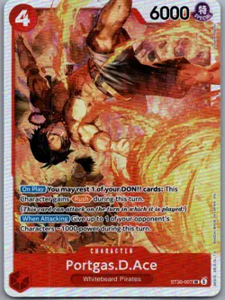 Portgas.D.Ace (007) ST30-007 Starter Deck EX: Luffy & Ace One Piece Foil NM - Image 1