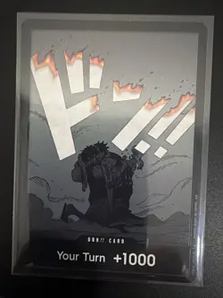 Bandai One Piece Don!! Card Your Turn +1000 Portgas D. Ace Promo Foil AA - Image 1