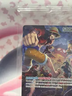 Monkey.D.Luffy Leader Foil OP05-060 Promo PSA Magazine 5000 Life 5 NM/MINT - Image 2