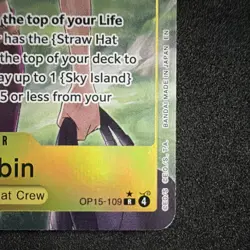 Bandai One Piece TCG Nico Robin Character OP15-109 R Alt Art Foil English 7000 - Image 2