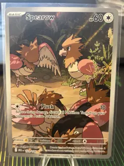 Pokemon TCG Mega Evolutions Spearow 151/132 Illustration Rare - Image 1