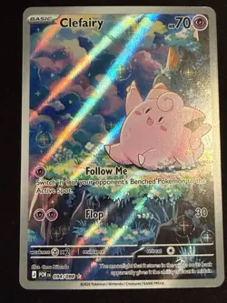 Pokemon TCG Clefairy 094/088 Me03: Perfect Order - Holo, Illustration Rare - Image 1