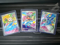 Pokemon First Partner Illustration Collection Series 1 Alola Gen 7 Starters Set - Image 1