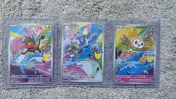 Pokemon First Partner Illustration Collection Series 1 Alola Gen 7 Starters Set - Image 1