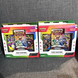 Pokemon TCG First Partner Illustration Collection Series 1 Pack Lot of 2 Promo - Image 1