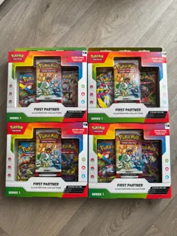 Pokemon TCG First Partner Illustration Collection Series 1 Brand New Sealed x 4 - Image 1