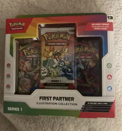 Pokemon TCG First Partner Illustration Collection Series 1 Promo Box - Image 1