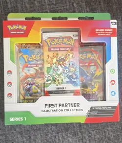 Pokemon TCG First Partner Illustration Collection Series 1 Promo Box - Image 1