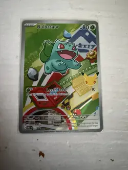 Pokemon TCG Bulbasaur MEP 037 First Partner Illustration Collection Series 1 NM - Image 1