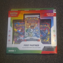 Pokemon TCG First Partner Illustration Collection Series 1 Promo Box, English - Image 1