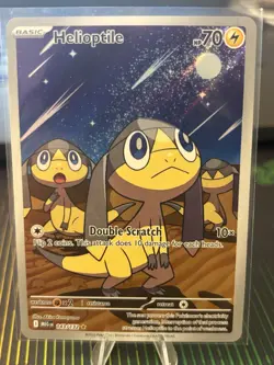 Helioptile 143/132 Pokemon TCG: Mega Evolution Illustration Rare Near Mint (NM) - Image 1