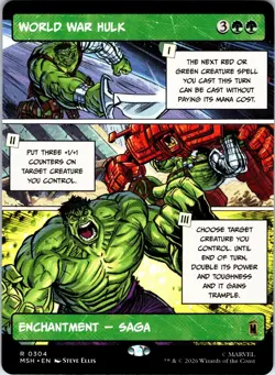 World War Hulk (Borderless) R Marvel Super Heroes 304 NM - Image 1