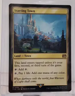 MTG, Starting Town Final Fantasy Magic The Gathering #289 NM Land - Image 1
