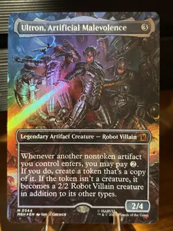 Ultron, Artificial Malevolence (Borderless) (0344) Marvel Super Heroes Foil - Image 1