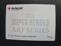 The Wasp, Winsome Avenger Art Card 32/45 MTG Marvel Super Heroes - Image 2