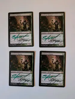 MTG 4x Deathrite Shaman Return to Ravnica Steve Argyle SIGNED Playset - Image 1
