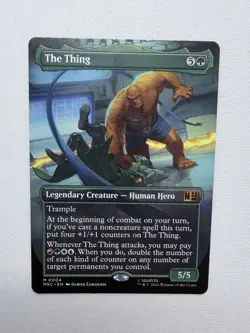 The Thing, Ben Grimm (Borderless) Uncommon MTG Marvel Super Heroes IN HAND - Image 1
