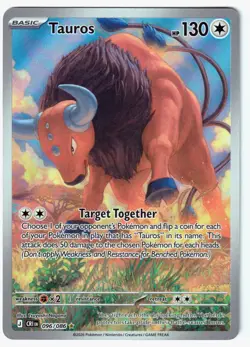 Tauros Illustration Rare ME04: Chaos Rising 096/086 NM Pokemon TCG - Image 1