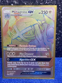 Pokemon TCG Metagross GX Guardians Rising 157/145 Rainbow Holo Rare - Image 4