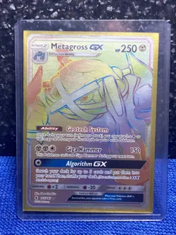 Pokemon TCG Metagross GX Guardians Rising 157/145 Rainbow Holo Rare - Image 5