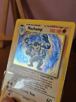 Pokemon TCG Machamp Holo 1st Edition Base Set #8/102 MP-LP - Image 5
