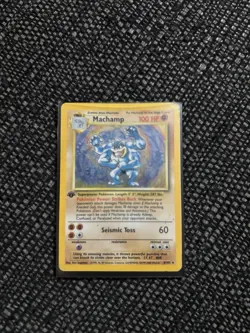 Pokemon TCG Machamp Holo 1st Edition Base Set 8/102 MP - Image 3