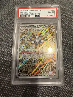 2024 Pokemon SVP en Magneton Surging Sparks ETB Promo #159 PSA 8 - Image 1