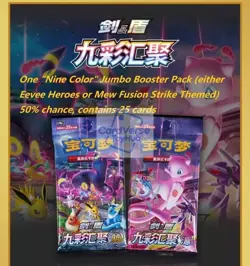 Pokemon TCG S-Chinese Nine Colors Gathering Eevee Card Display Frame Gift Box - Image 5