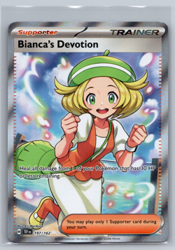 Bianca's Devotion - 197/162 - Pokemon Temporal Forces Full Art Trainer Card NM - Image 1