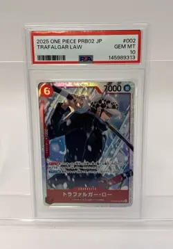 PSA10 Trafalgar Law PRB02-002 One Piece Card Japanese GEM MT - Image 3