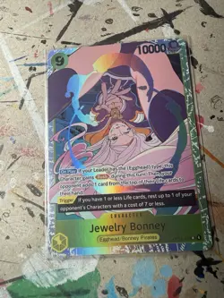 One Piece Game Jewelry Bonney OP13-108 SR Carrying On His Will Bandai Card - Image 3